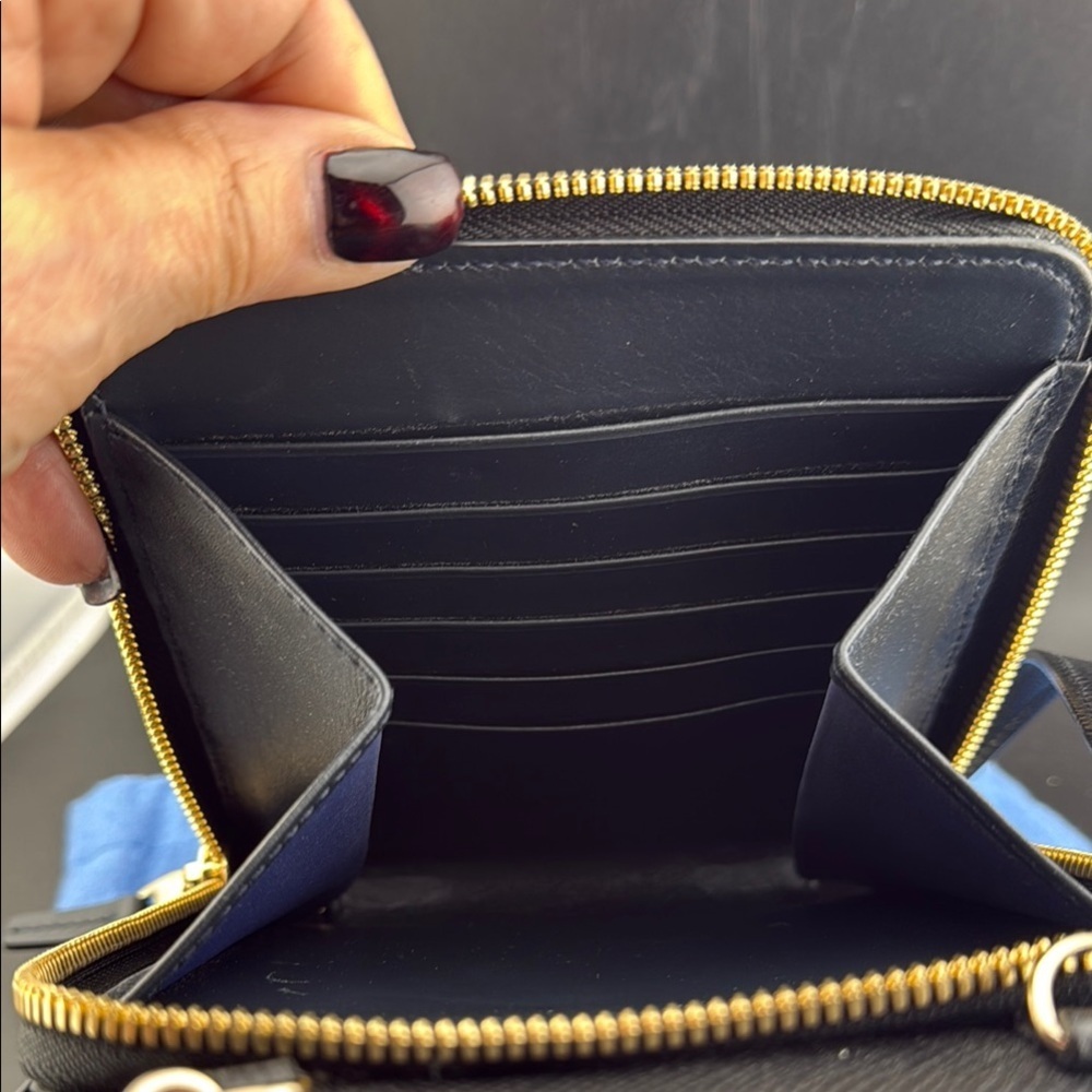 Smythson Black Leather Crossbody Bag - Picture 2 of 6